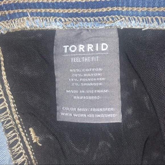 Torrid Lean Jean Size‎ 4X Short Super Soft Medium Wash Denim Hi-Rise Skinny NWT - Picture 10 of 12